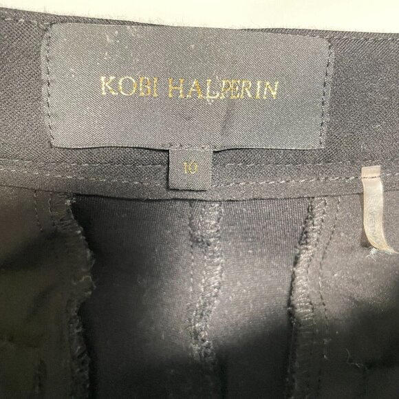 Kobi Halperin Rylie Knit Flare Pants Womens 10 Black‎ Bootcut Stretch Trousers - Picture 7 of 11
